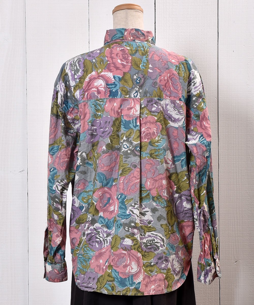 Made in India Long Sleeve Cotton Shirt Flower Pattern Pastelå åȥ󥷥 Ĺµ  ѥƥ륵ͥ