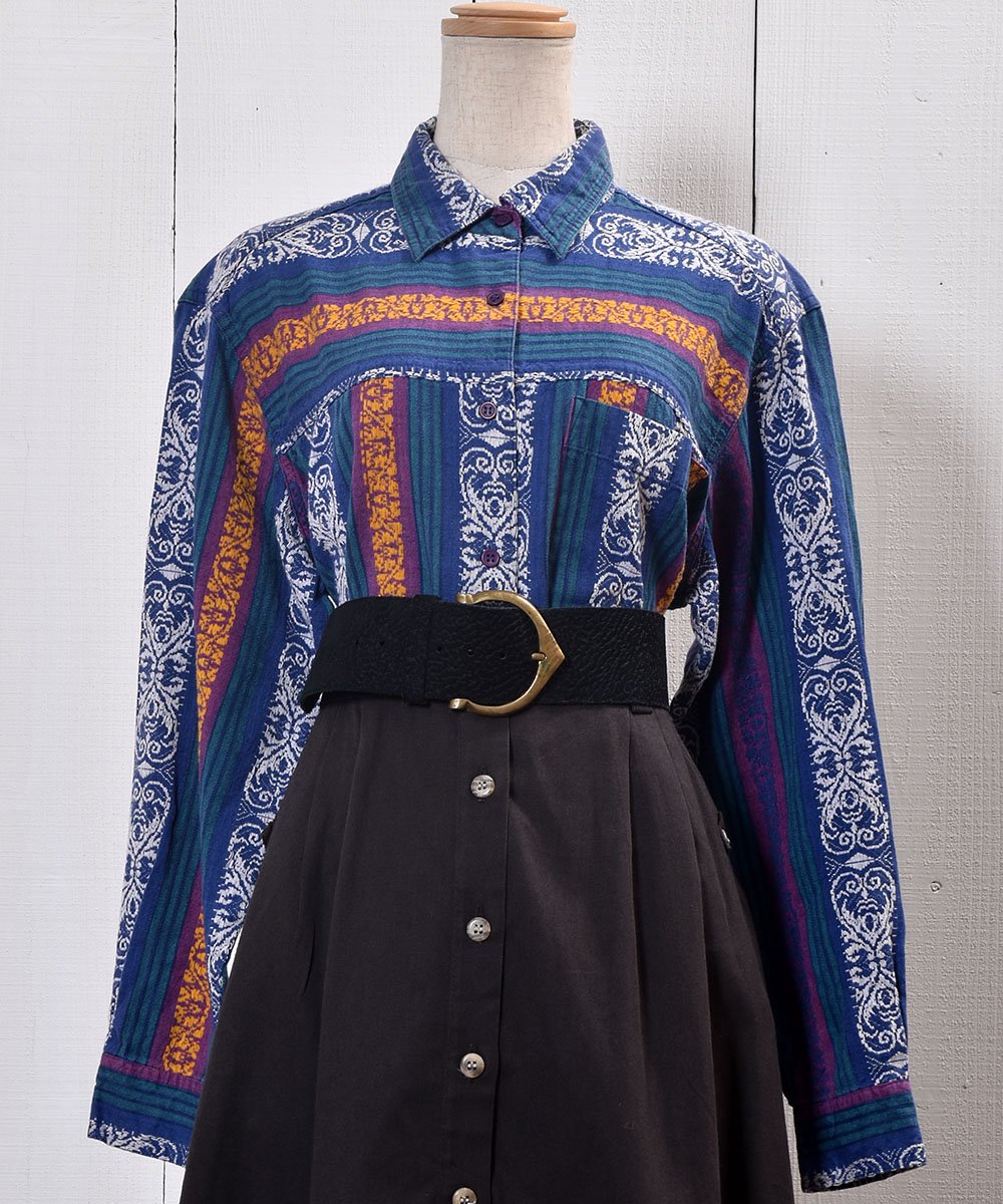  Long Sleeve Cotton Shirt Oriental  Ĺµ åȥ󥷥 ꥨ󥿥   ͥå  岰졼ץե롼 ࡼ