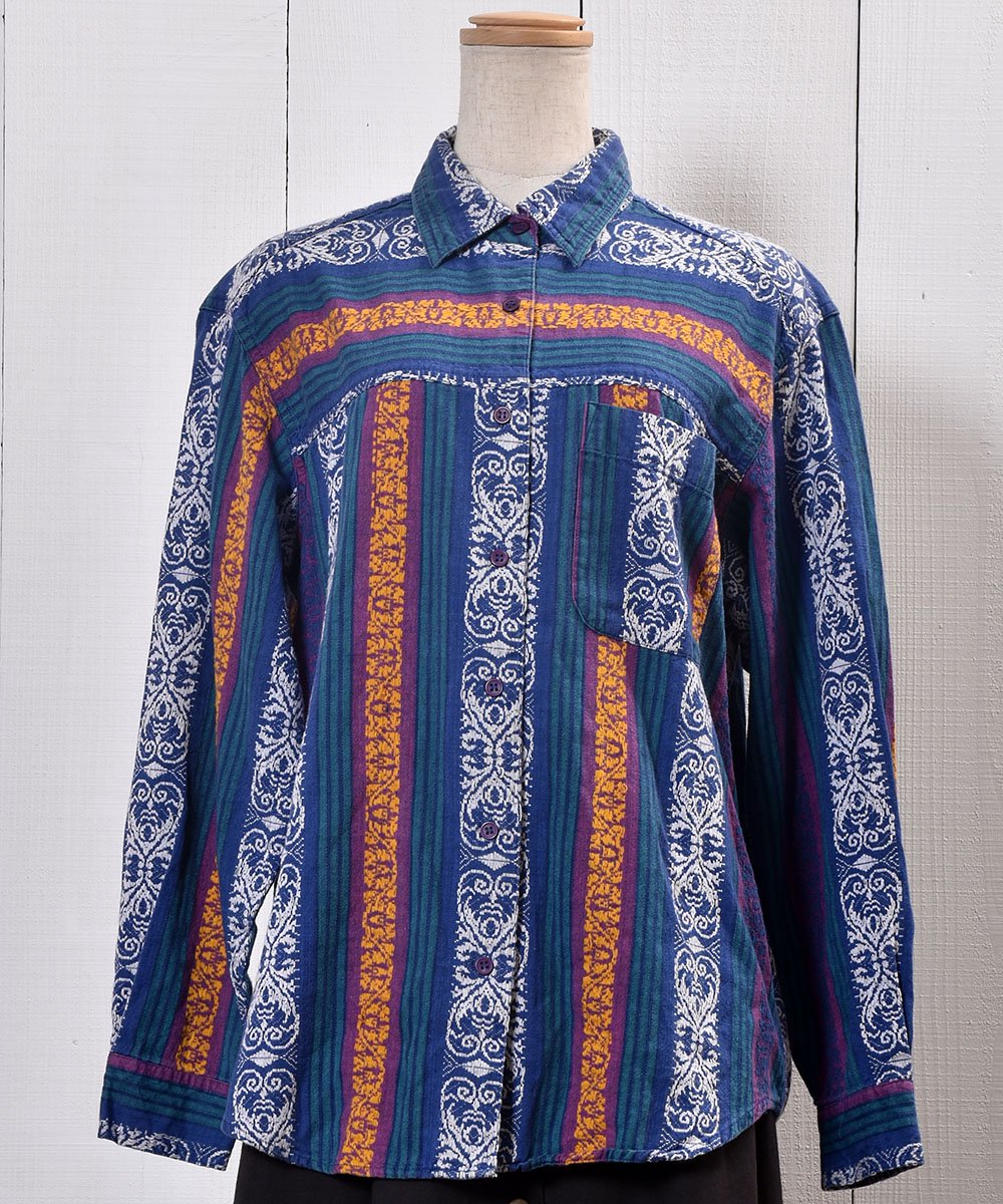 Long Sleeve Cotton Shirt Oriental  Ĺµ åȥ󥷥 ꥨ󥿥 ͥ