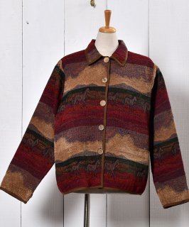 Made in India Cotton Jacket Animal Pattern  |  åȥ󥸥㥱å   Υͥå 岰졼ץե롼 ࡼ