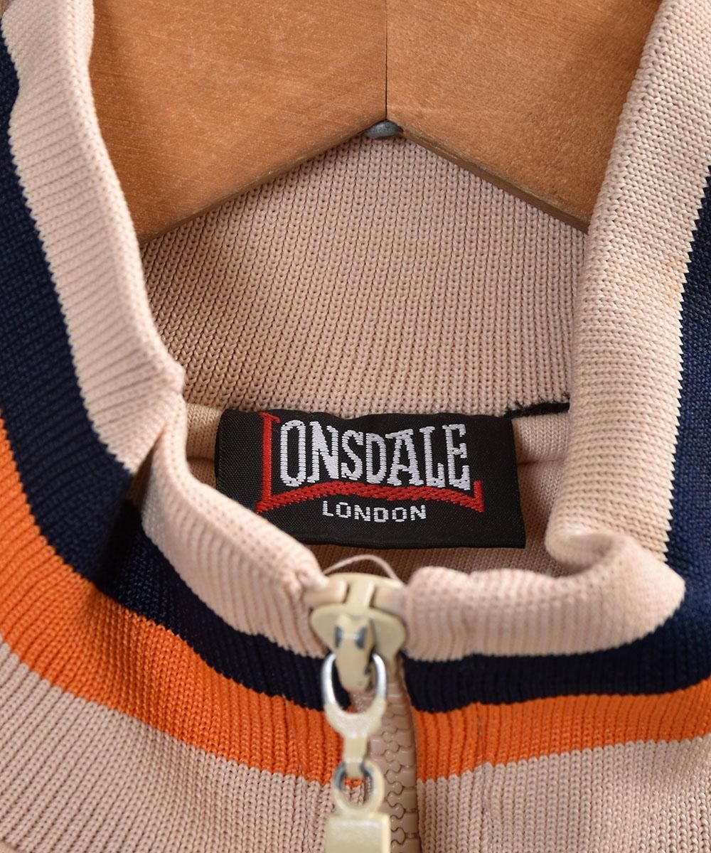 "LONS DALE" Jogging Top|「ロンズデール」ジョギング トップス スタンドカラー ライン - 古着のネット通販サイト 古着