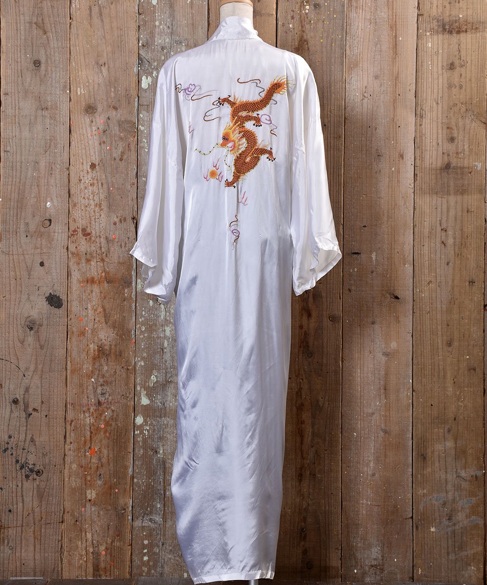  Dragon Embroidery China Gown Long| ζ ɽ 㥤  󥰾  ͥå  岰졼ץե롼 ࡼ
