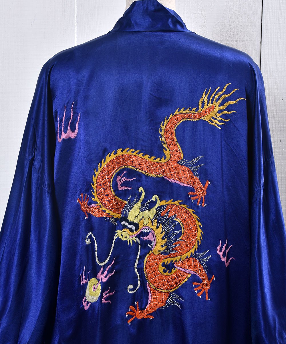 Dragon Embroidery China Gown Medium| 龍 刺繍 チャイナ ガウン