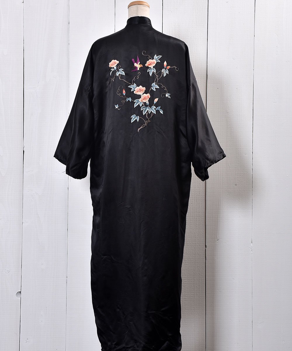 FlowerBird Embroidery China Gown Long| &Ļ ɽ 㥤  󥰾極ͥ