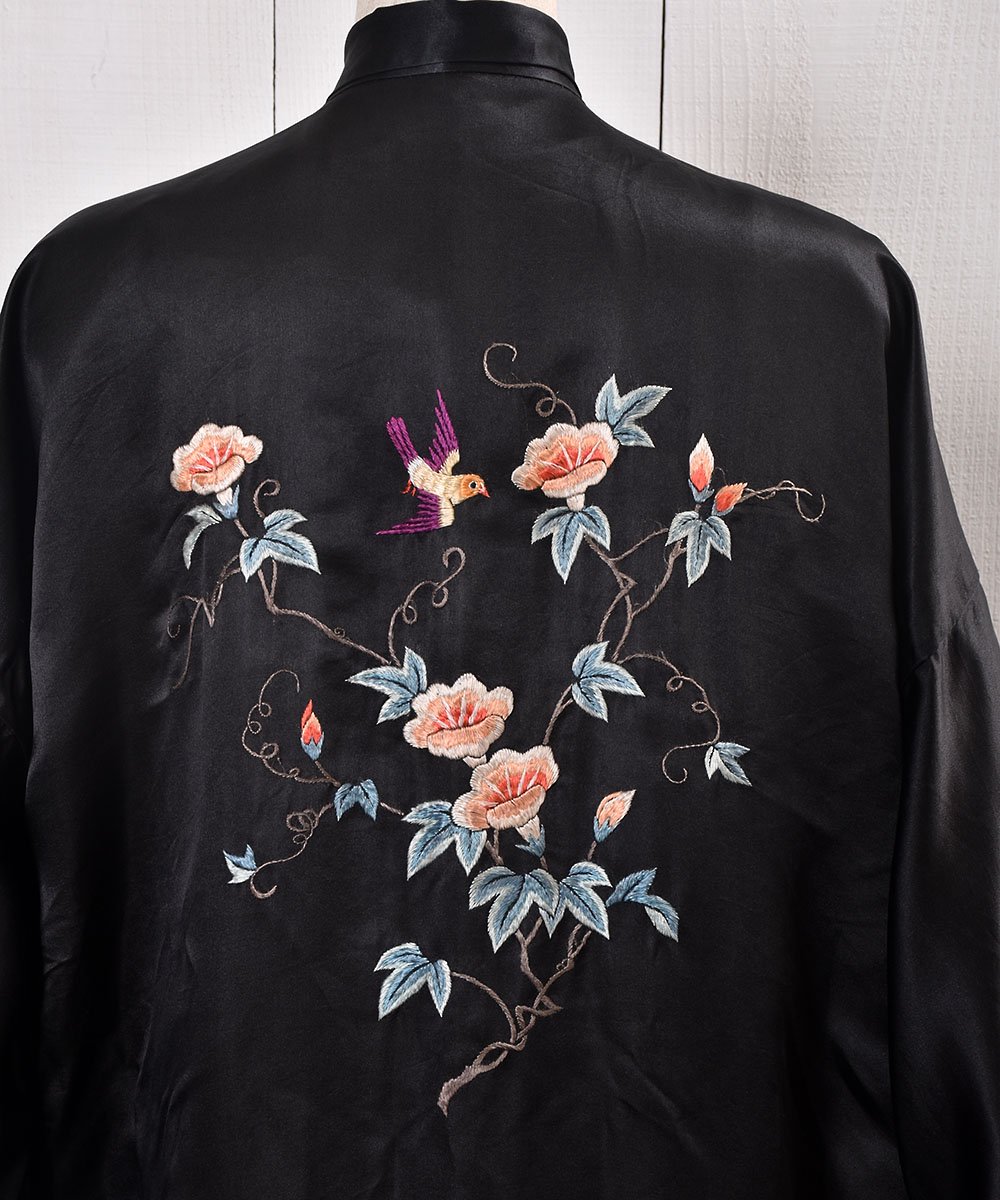 FlowerBird Embroidery China Gown Long| &Ļ ɽ 㥤  󥰾極ͥ