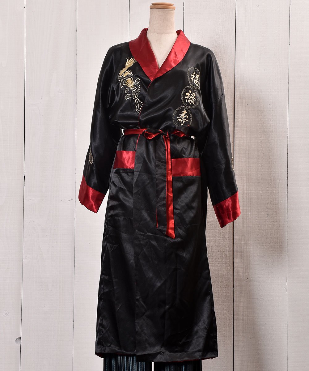  Reversible Dragon Embroidery China Gown LongåС֥ ɥ饴ɽ 㥤  󥰾  ͥå  岰졼ץե롼 ࡼ