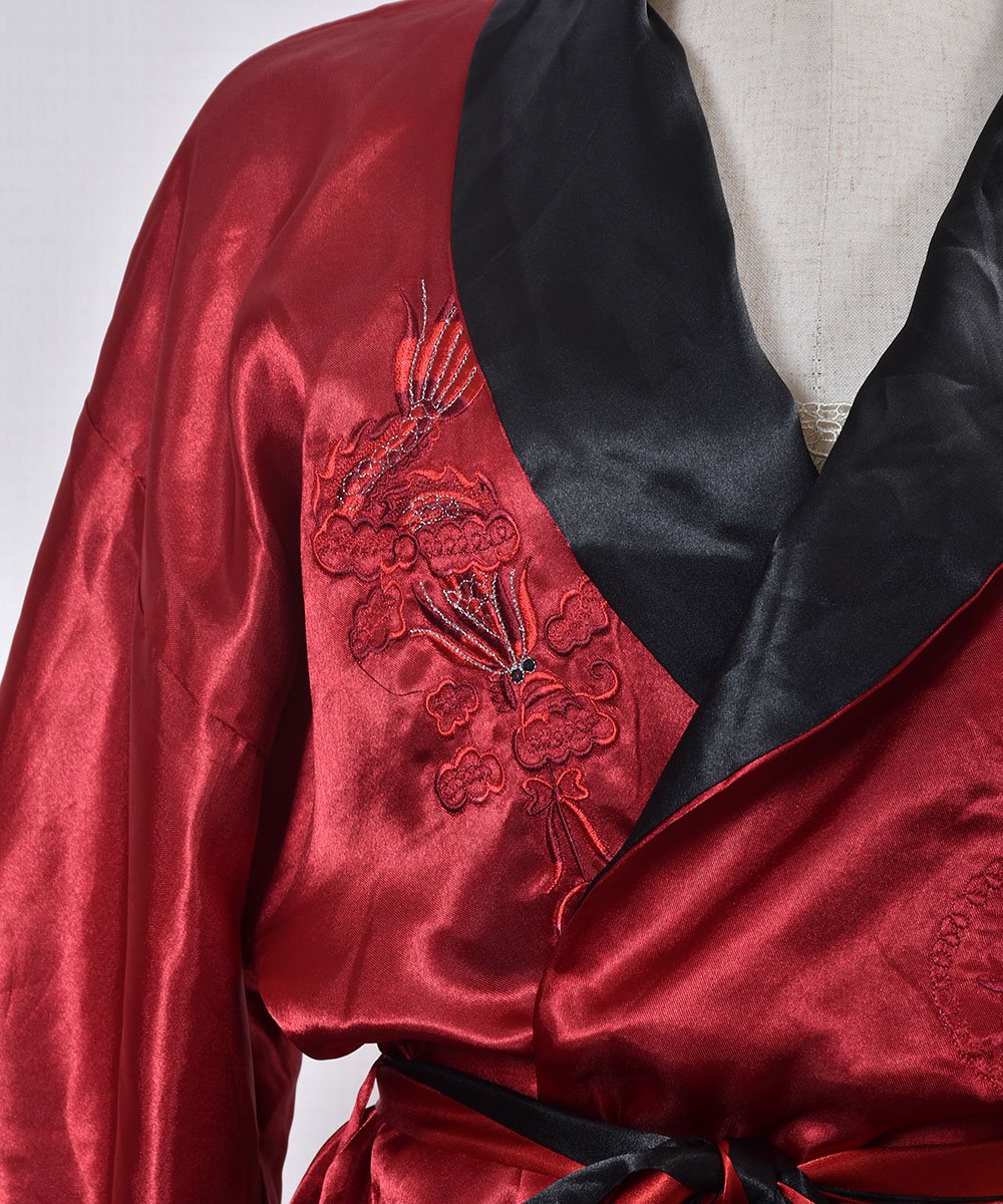 Reversible Dragon Embroidery China Gown Long｜リバーシブル