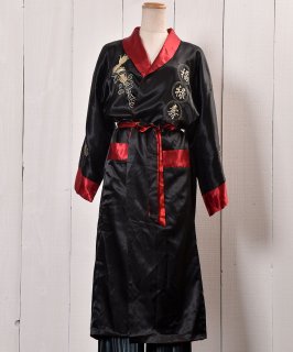 Reversible Dragon Embroidery China Gown LongåС֥ ɥ饴ɽ 㥤  󥰾 Υͥå 岰졼ץե롼 ࡼ