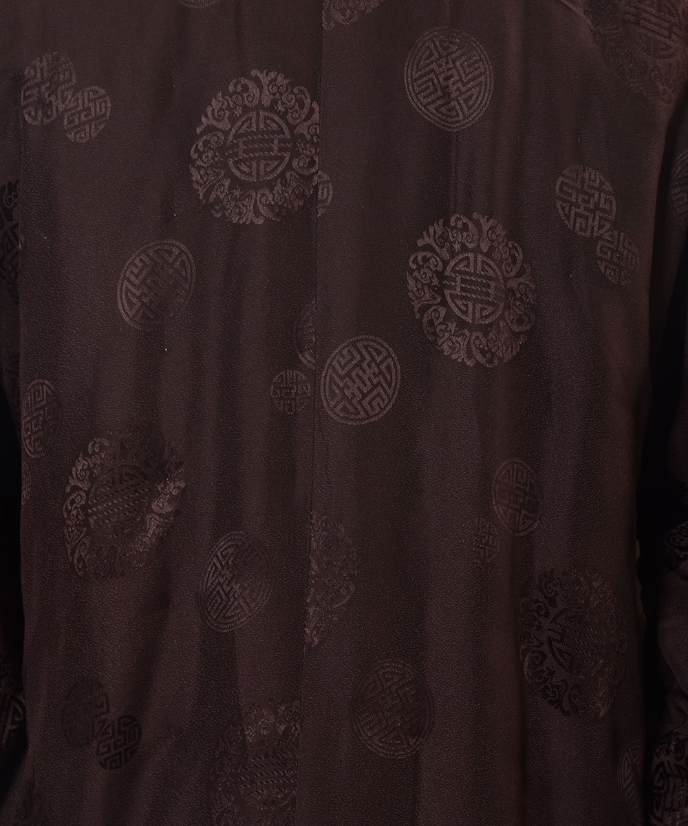 Mandarin Collar Silk Coat Orientalåɥ顼 륯 㥤ʥͥ