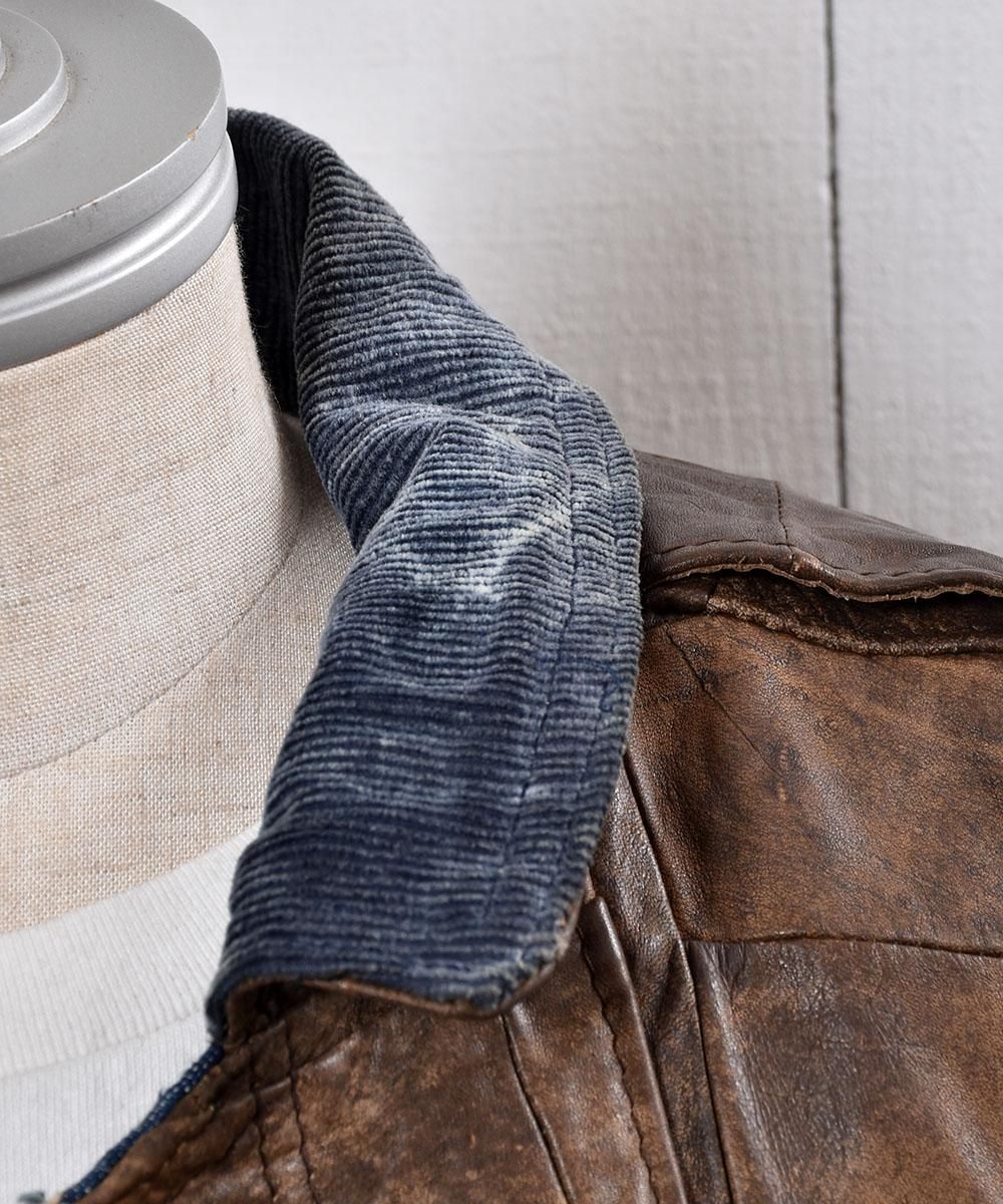 Leather Reversible Denim Jacket | レザーリバーシブル デニム