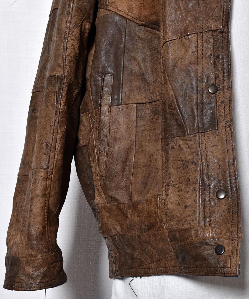 Leather Reversible Denim Jacket | レザーリバーシブル デニム