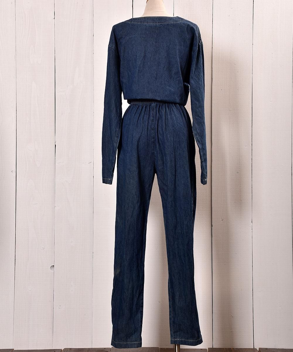 Made in USA Denim All in one Collar Less |ꥫ ǥ˥ 륤 Ρ顼 ܥ󥵥ͥ