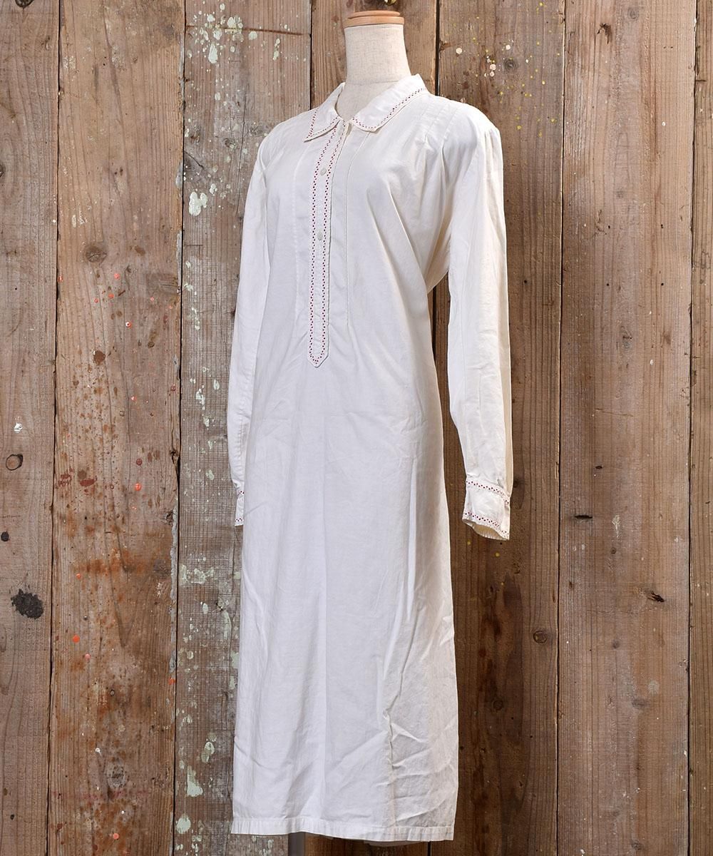 Vintage Europe Linen One-Piece Design Stitch｜ヴィンテージ ユーロ ...