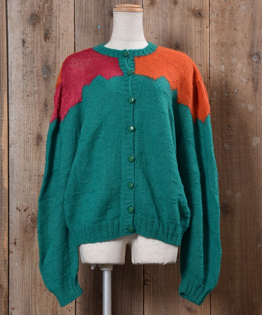  Knit Cardigan Color Switchedå˥åȥǥ ڤؤ?  ͥå  岰졼ץե롼 ࡼ