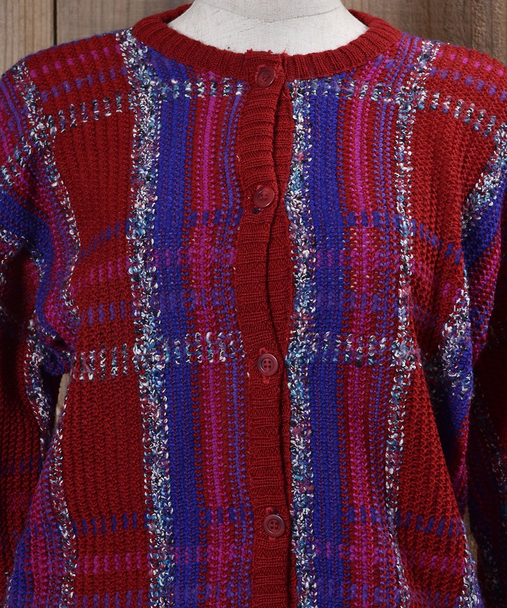 Made in USA Knit Cardigan Tartan Checkåꥫ ˥åȥǥ åͥ