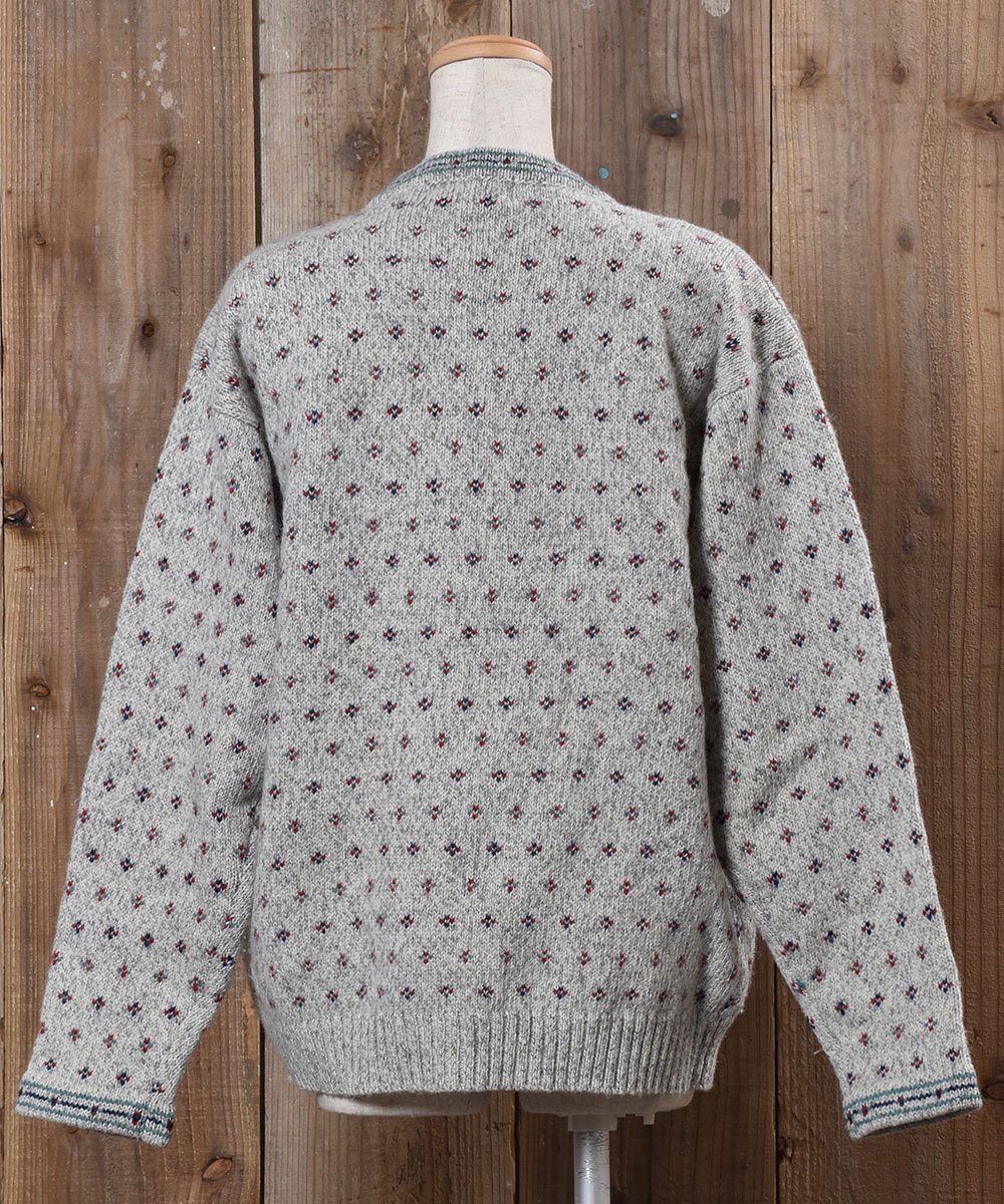Long Sleeve Knit Cardigan Small Pattern Wool å󥰥꡼ ˥åȥǥ ͥ