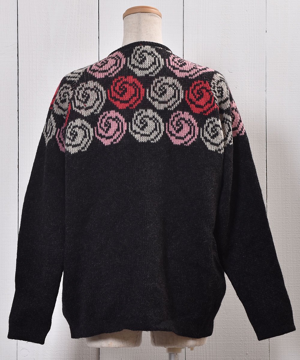 ǥ  롼ͥåǥMade in Sweden Rose Jaquard Knit Cardigan ͥ