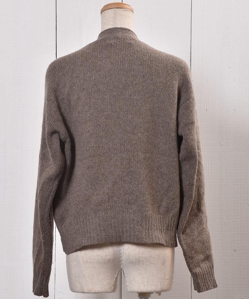  󥴥 Vͥå ǥ 硼Ⱦ Flower Jacquard  V Neck Angola Knit Cardigan ͥ