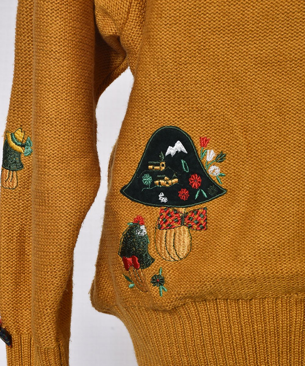 衼å Τɽ ǥ Made in Europe Embroidery Knit Cardigan ͥ