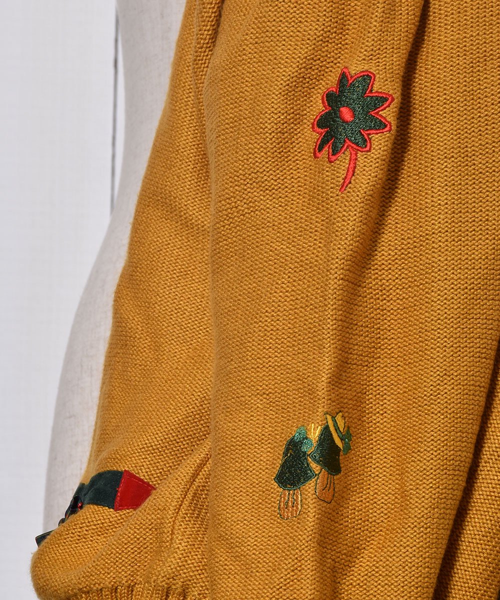 衼å Τɽ ǥ Made in Europe Embroidery Knit Cardigan ͥ