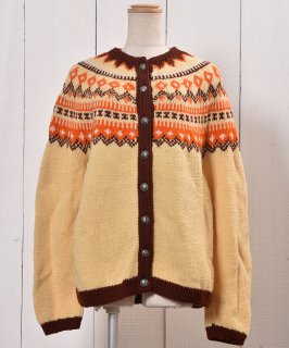 古着70~80's Nordic Cardigan  |70〜80年代 ノルディックカーディガン  古着のネット通販 古着屋グレープフルーツムーン