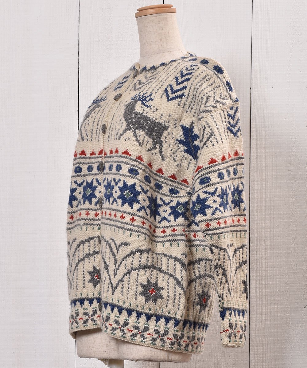 70~80's Nordic Knit Cardigan  |70~80ǯ Υǥå ˥å ǥ ᥿ܥ󥵥ͥ