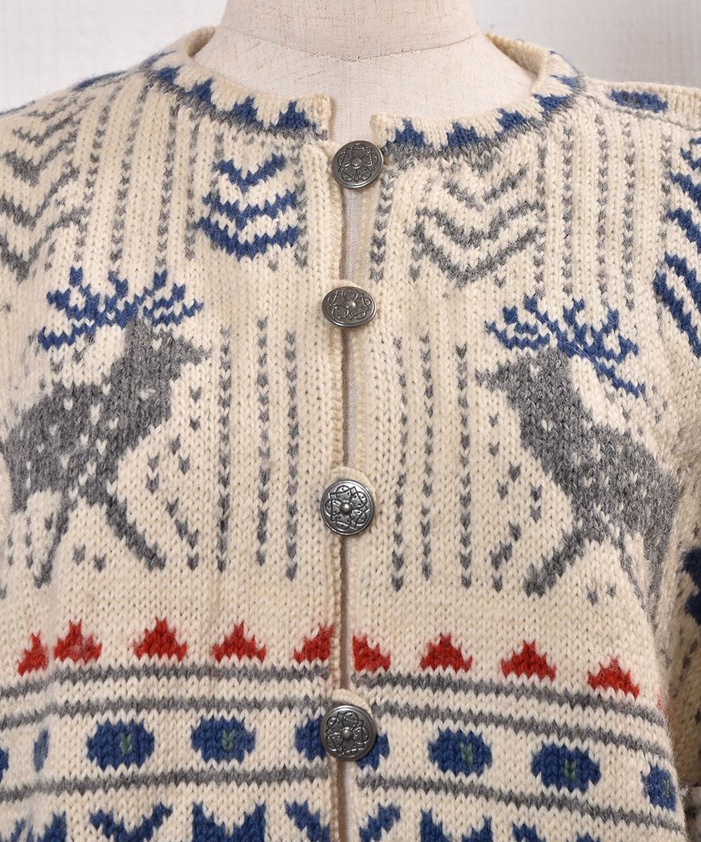 70~80's Nordic Knit Cardigan |70~80年代 ノルディック ニット ...