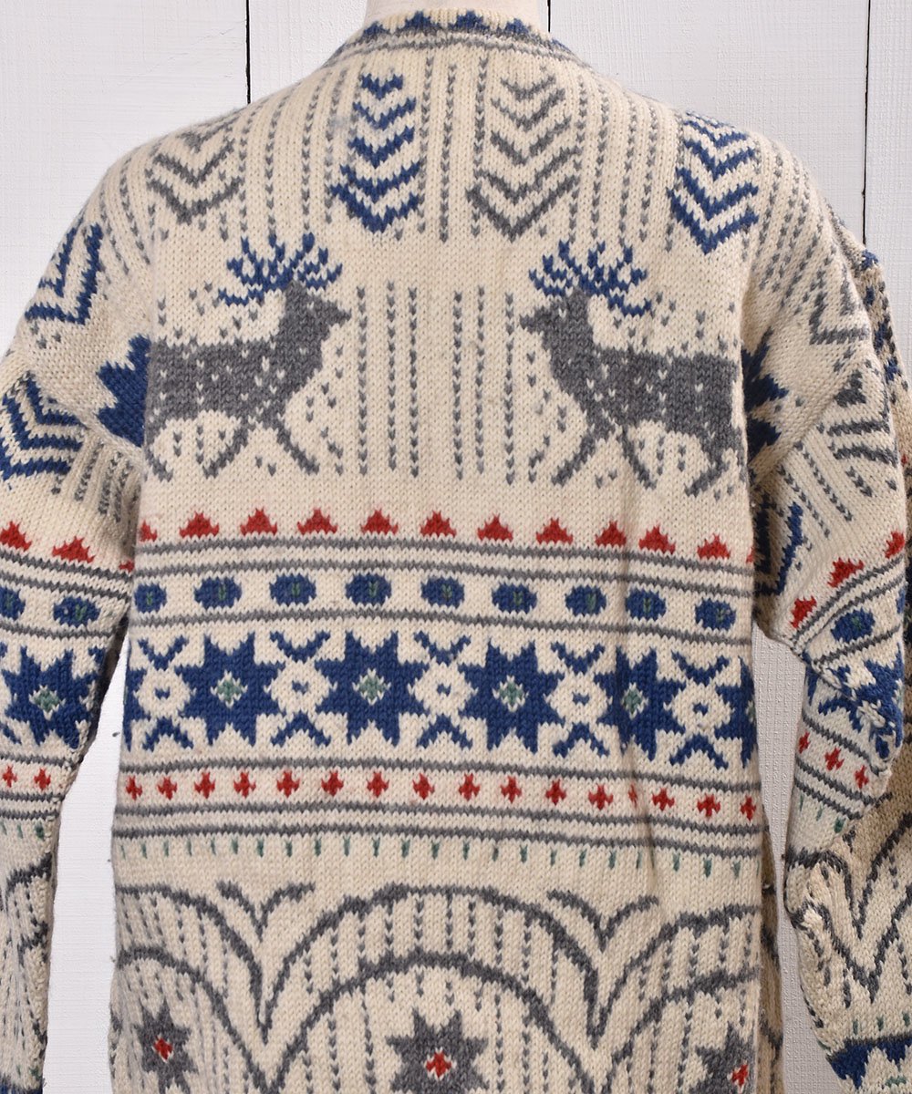 70~80's Nordic Knit Cardigan  |70~80ǯ Υǥå ˥å ǥ ᥿ܥ󥵥ͥ