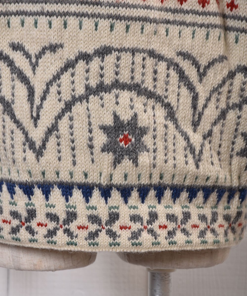 70~80's Nordic Knit Cardigan  |70~80ǯ Υǥå ˥å ǥ ᥿ܥ󥵥ͥ