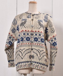  70~80's Nordic Knit Cardigan  |70~80ǯ Υǥå ˥å ǥ ᥿ܥ Υͥå 岰졼ץե롼 ࡼ