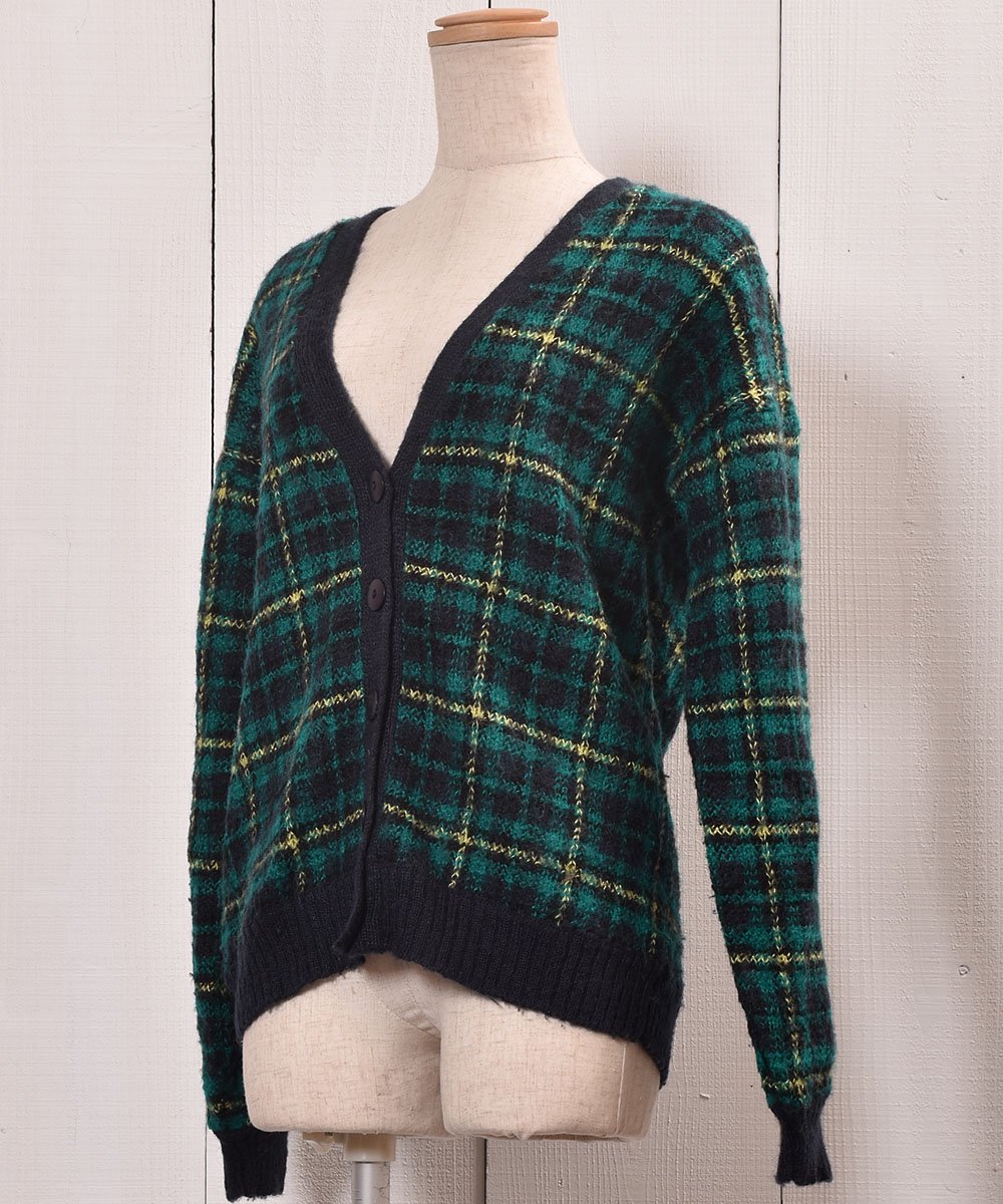 Check pattern Mohair like Cardigan | å إ ǥ󥵥ͥ