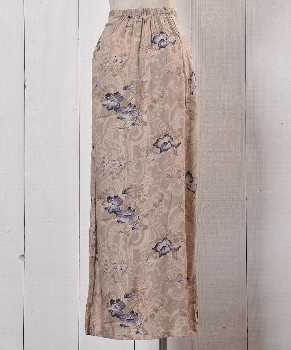 衼å  ܥߥ ȡMade in Euro Flower Pattern Button Down Mimore Skirtͥ