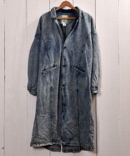  Chemical wash Denim Coat ߥ륦å ǥ˥  Υͥå 岰졼ץե롼 ࡼ