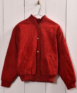 Red Suede Leather Ouilting Jacket  ƥ ݥ ֥륾 å Υͥå 岰졼ץե롼 ࡼ
