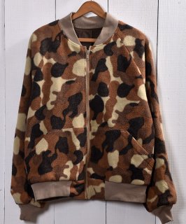 Camouflage Pattern Fleece Jacket  º ե꡼㥱å Υͥå 岰졼ץե롼 ࡼ