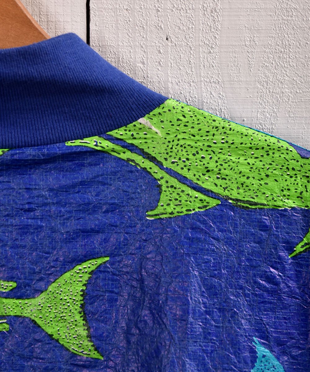 ナイロンジャケット ブルゾン型 魚柄｜ Nylon Jacket Fish