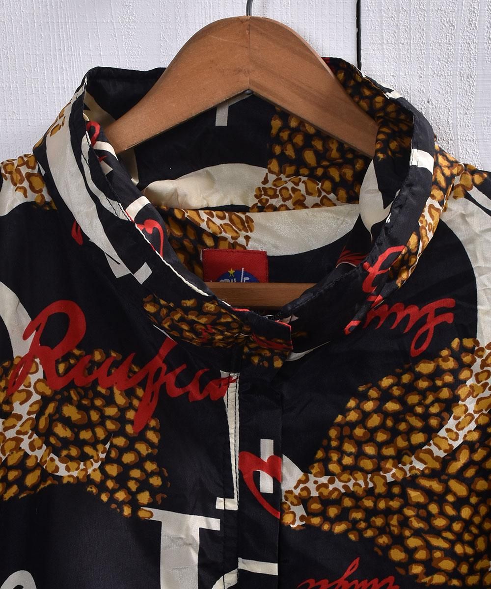 ʥ󥸥㥱å 쥪ѡɡե٥åȡ Nylon Jacket LeopardAlphabetͥ