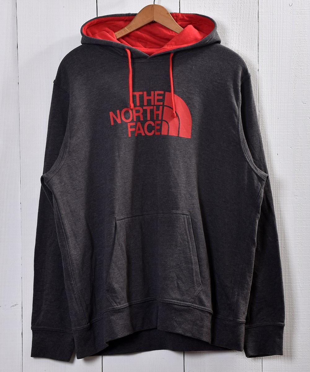 THE NORTH FACE” スウェットパーカー グレー×レッドプリント｜Sweat ...