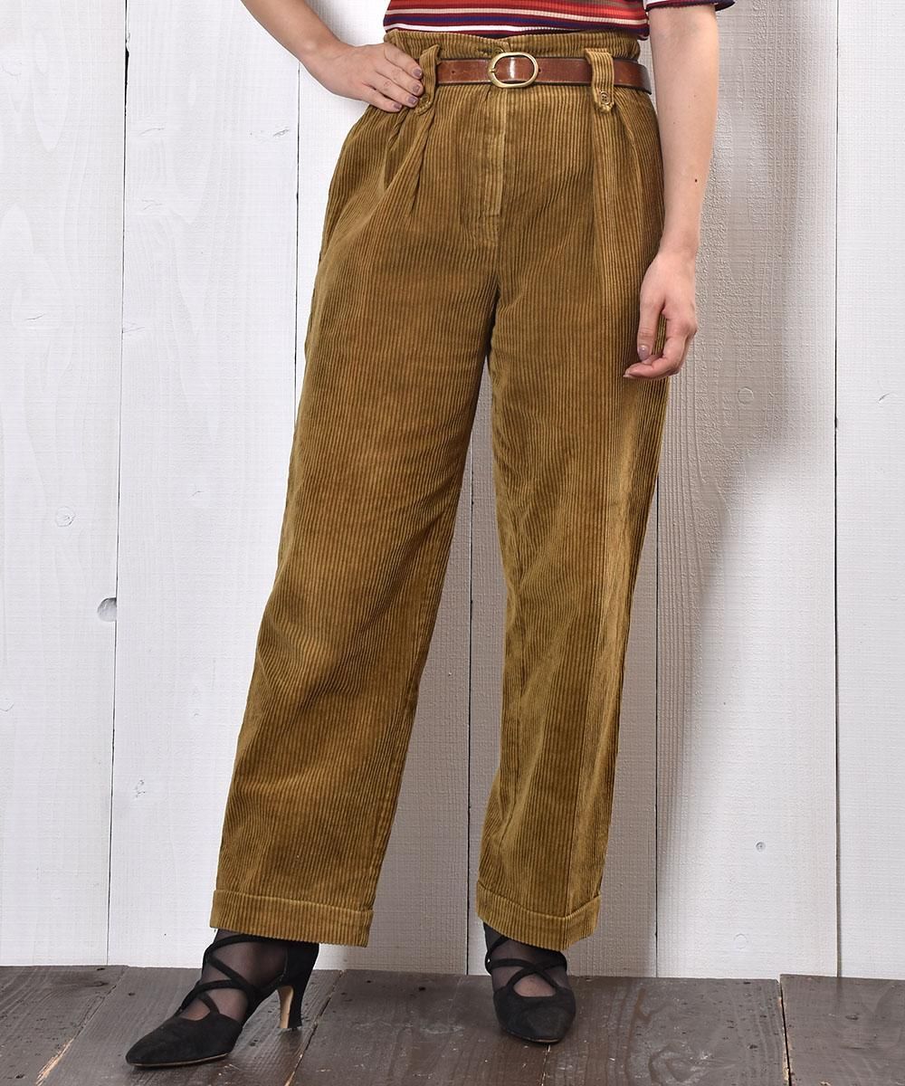 VINTAGE / ヴィンテージ  | 推定1950s～ | French Corduroy Pants フレンチワーク 太畝 コーデュロイ ワイド パンツ | ブラウン | メンズ