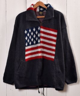   㥬 ˥åȥ㥱åȡThe Stars and Stripes Jaguard Knit Jacket Υͥå 岰졼ץե롼 ࡼ