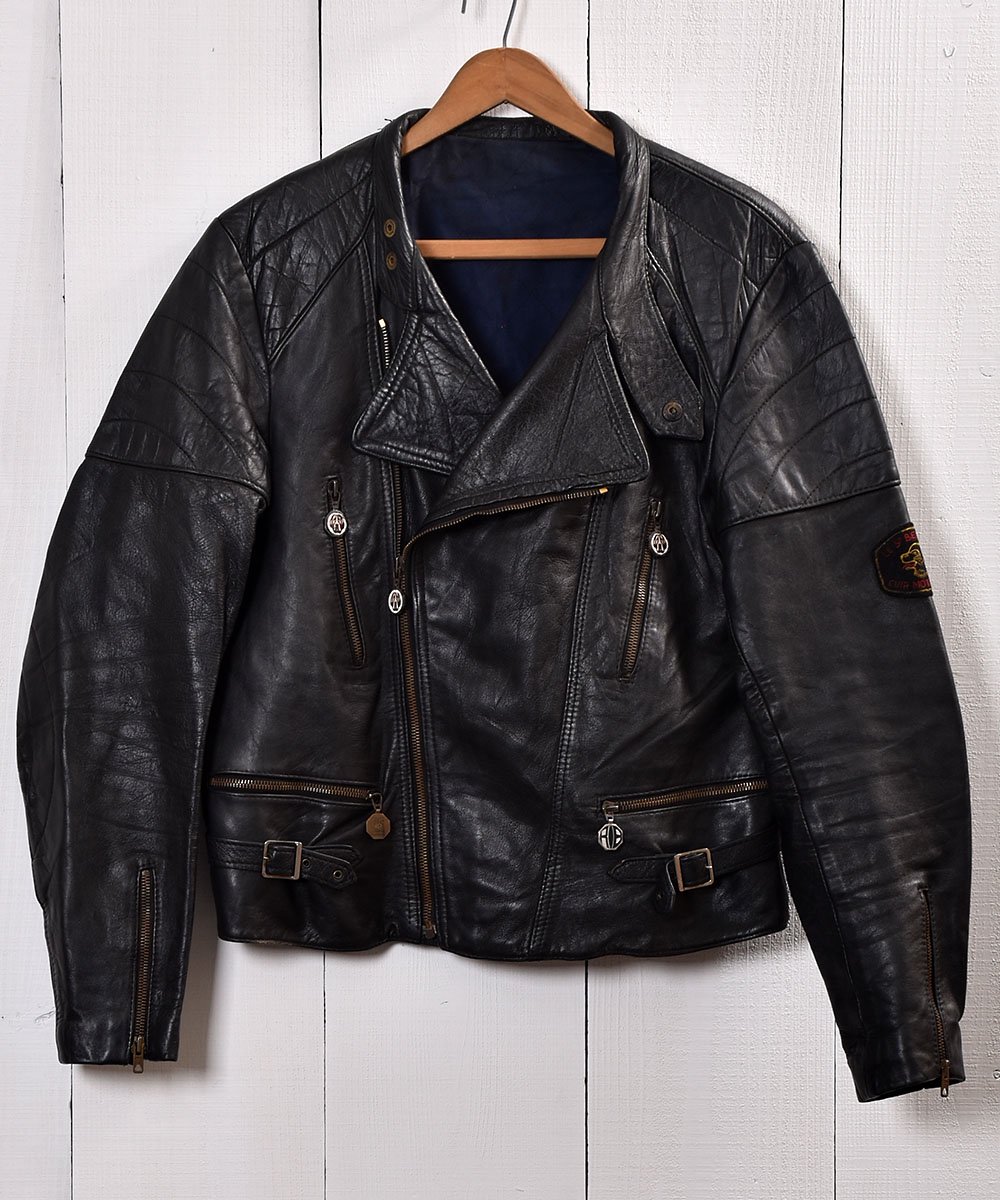 Motorcycle Leather Jacket｜スタンドカラー ライダース ジャケット 