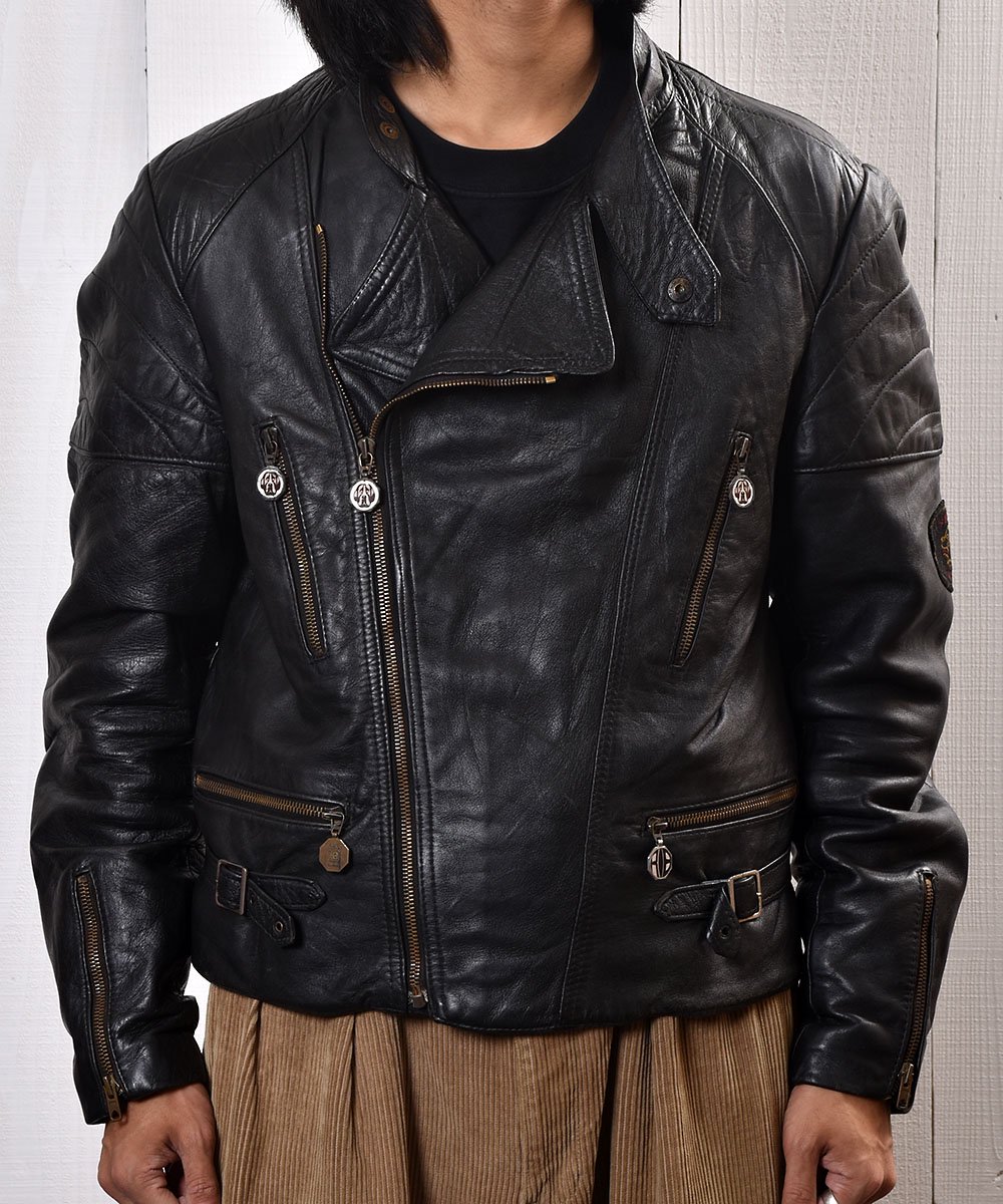 Motorcycle Leather Jacket｜スタンドカラー ライダース ジャケット