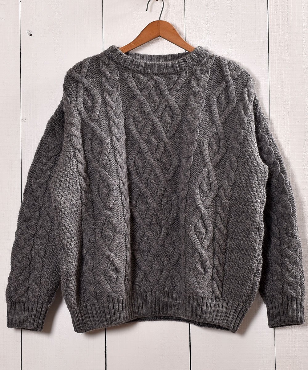  ꥹ եå㡼ޥ  졼 ԤߡMade in UK Fishierman Knit Sweater Gray  ͥå  岰졼ץե롼 ࡼ