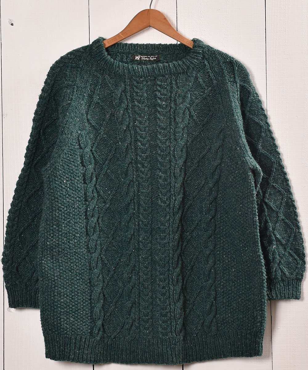  եå㡼ޥ  ꡼ Ԥߡ Fishierman Knit Sweater Green  ͥå  岰졼ץե롼 ࡼ