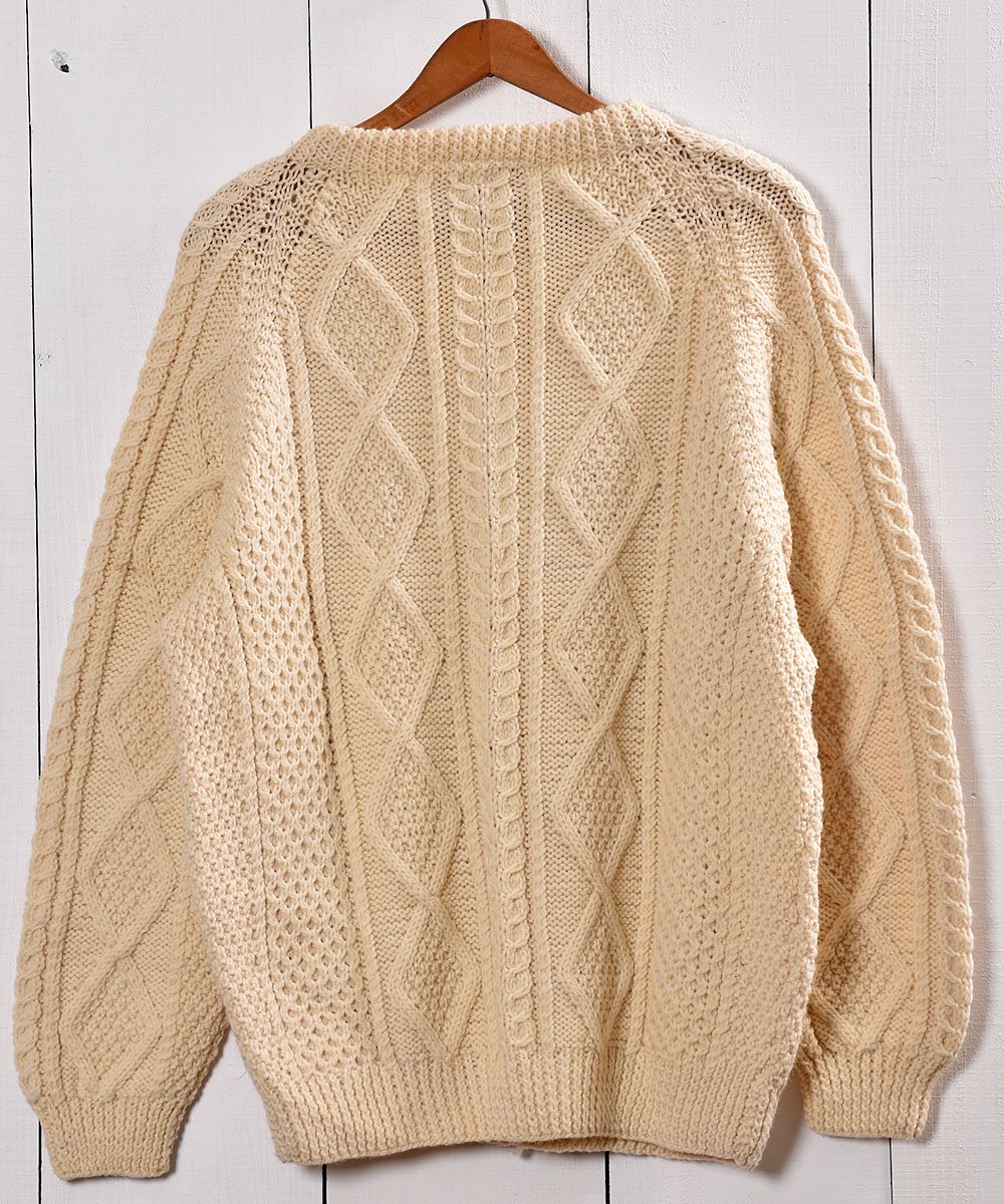  եå㡼ޥ  ܥ꡼ Ԥߡ Made in Ireland Fishierman Knit Sweater Ivoryͥ