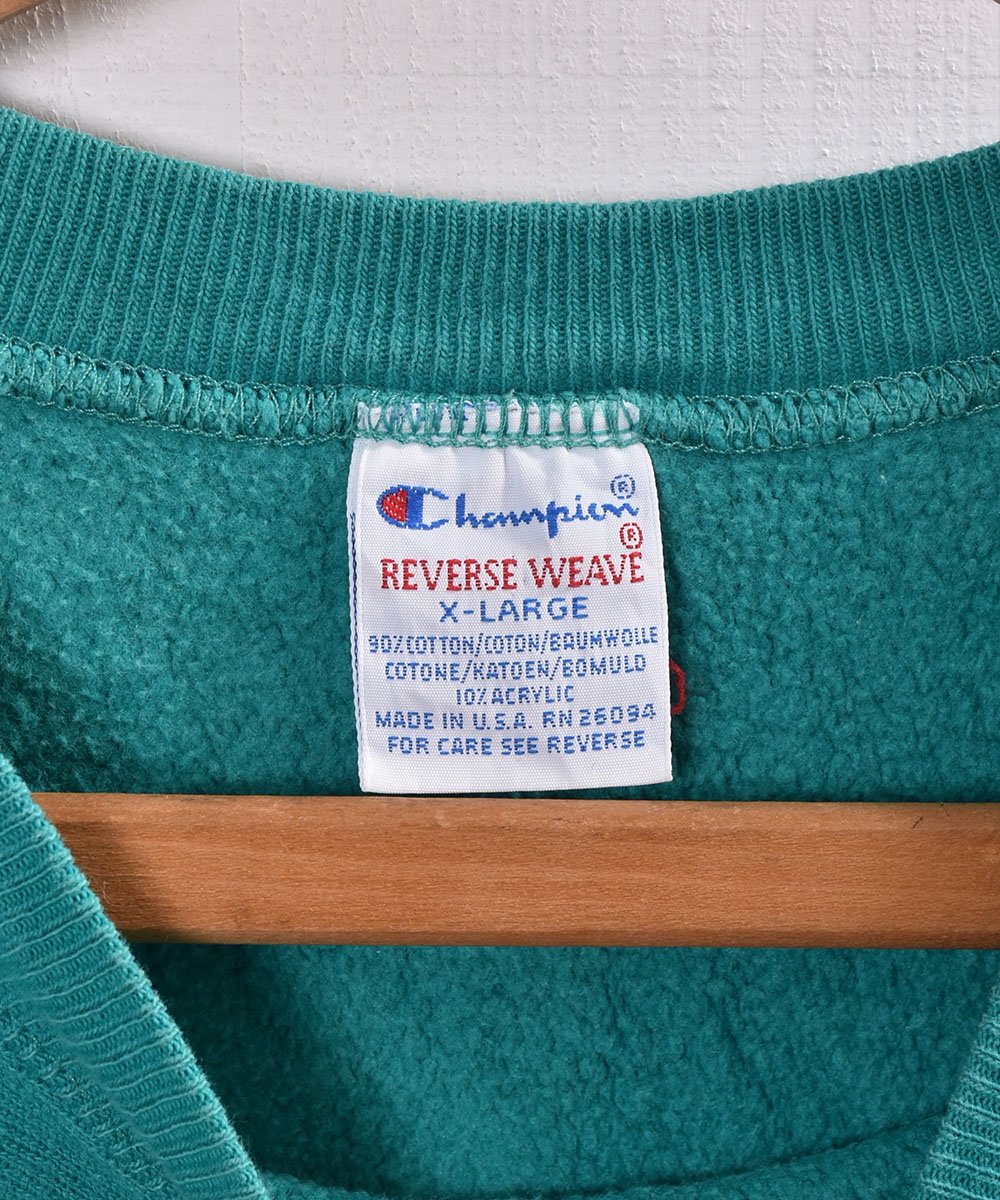 安い購入 チャンピオンreverse weave 90s刺繍タグ