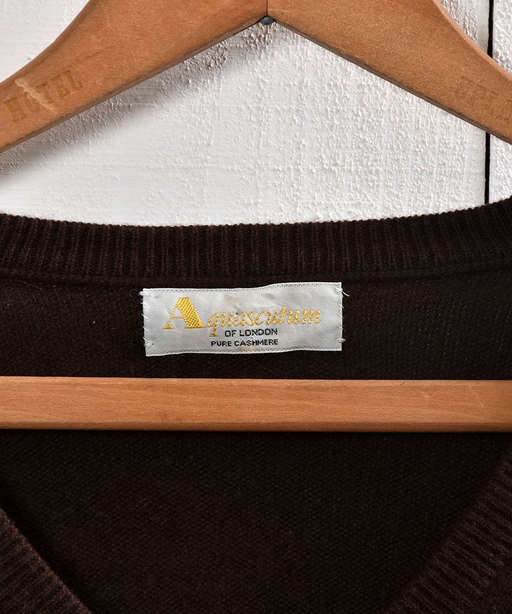 ߥ Vͥå  ֥饦  Cashmere VNeck Sweater Brownͥ