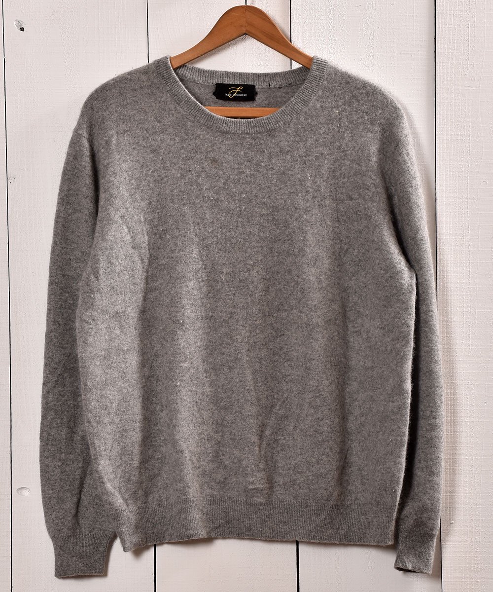  ߥ 롼ͥå  졼  Cashmere Crew Neck Sweater Gray  ͥå  岰졼ץե롼 ࡼ