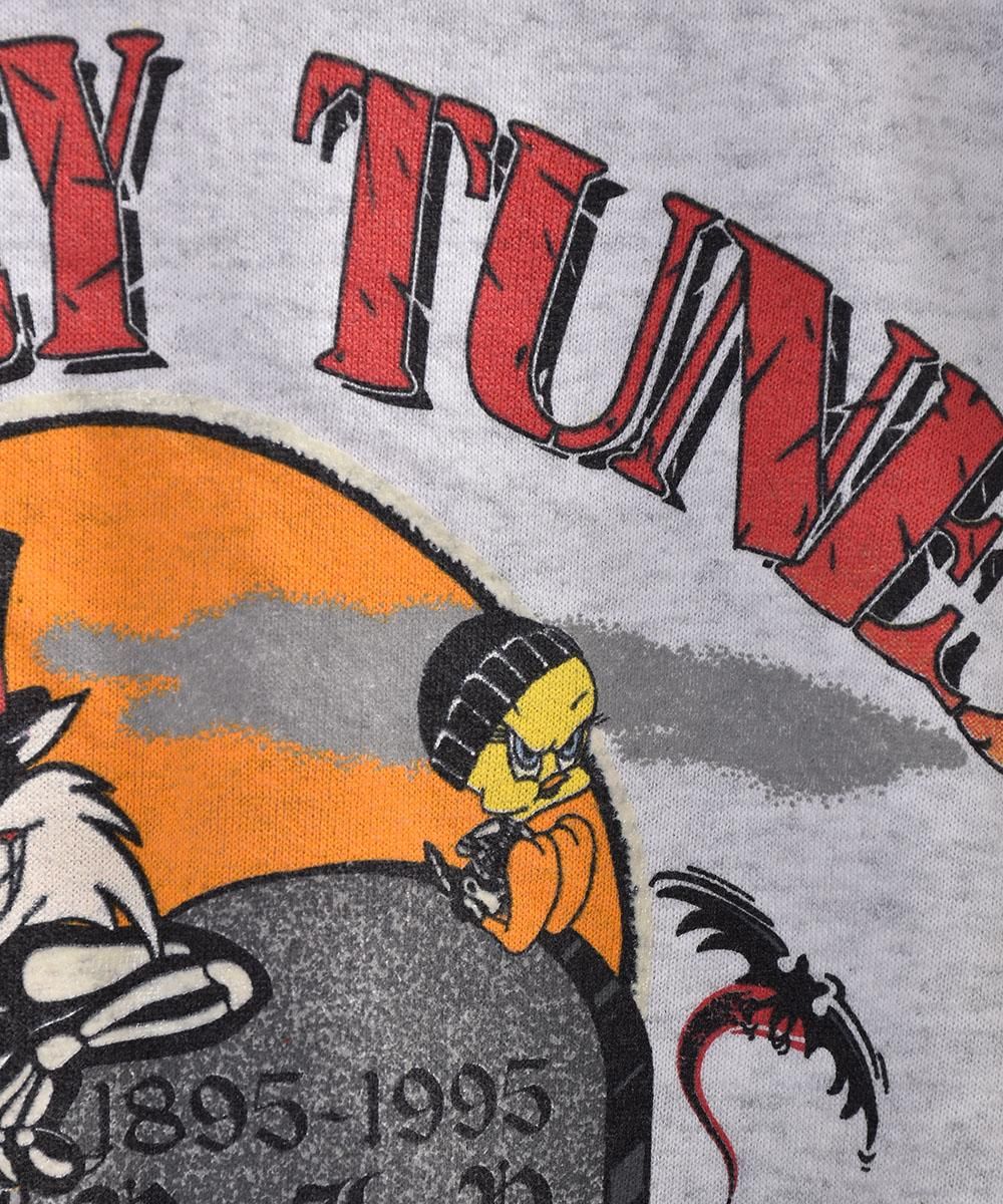 アメリカ製 ルーニー テューンズ キャラクタープリントスウェット Made In Usa Looney Tunes Print Sweat 古着のネット通販サイト 古着屋グレープフルーツムーン Grapefruitmoon Onlineshop ヴィンテージアイテム レトロファッション