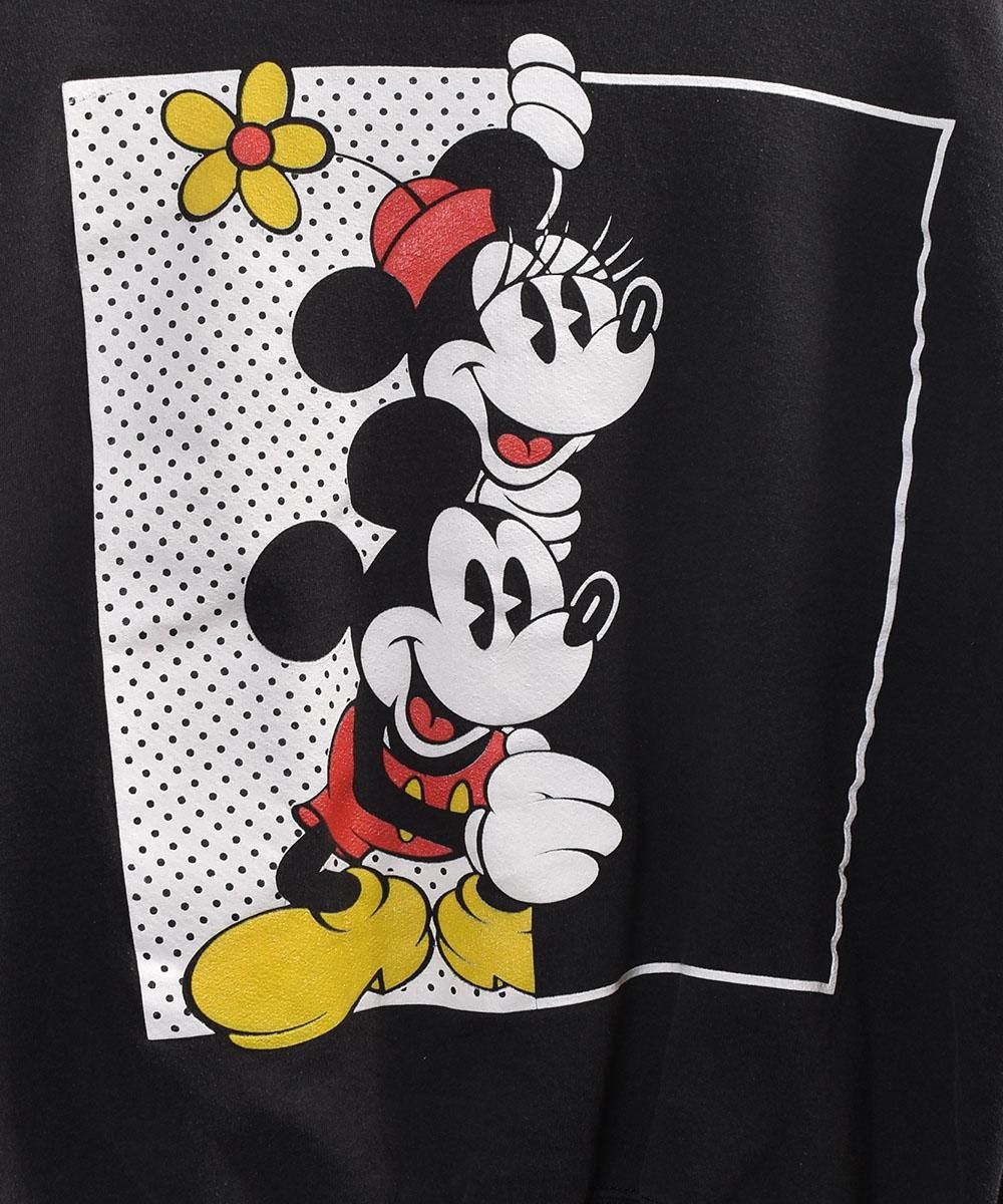 ꥫ֥ߥåߥˡץեץȥåȡMade in USA Mickey  Minnie Mouse Official Print Sweatͥ